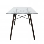 Mesa Oslo cristal rectangular encino